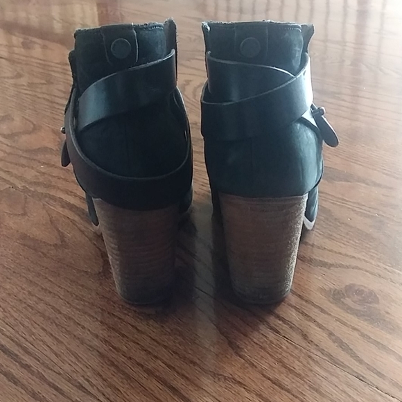 Rag and Bone Black Ankle Boots With Straps - Picture 12 of 12